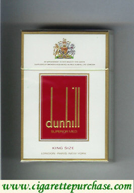 Dunhill Superior Mild King Size cigarettes hard box